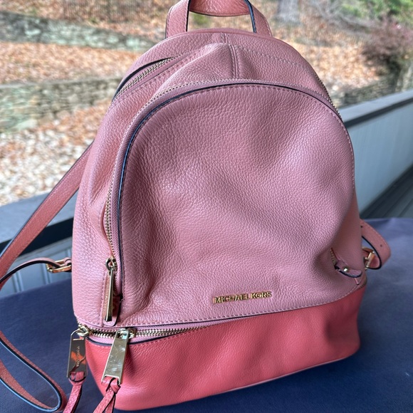 MICHAEL Michael Kors Handbags - Michael Kors Leather Zip Backpack
